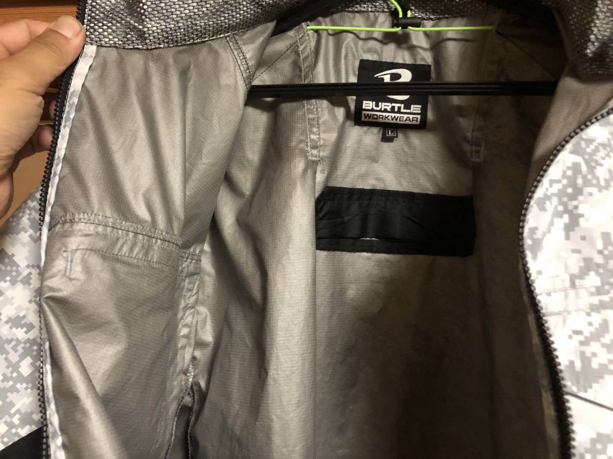 バートル 空調服 エアクラフト AC1076 カモフラシルバー 半袖 中古