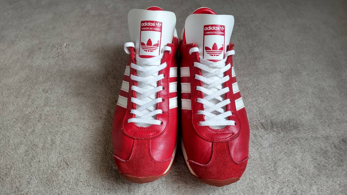 adidas/アディダス カントリー 26.5 赤/白　スニーカー　中古品