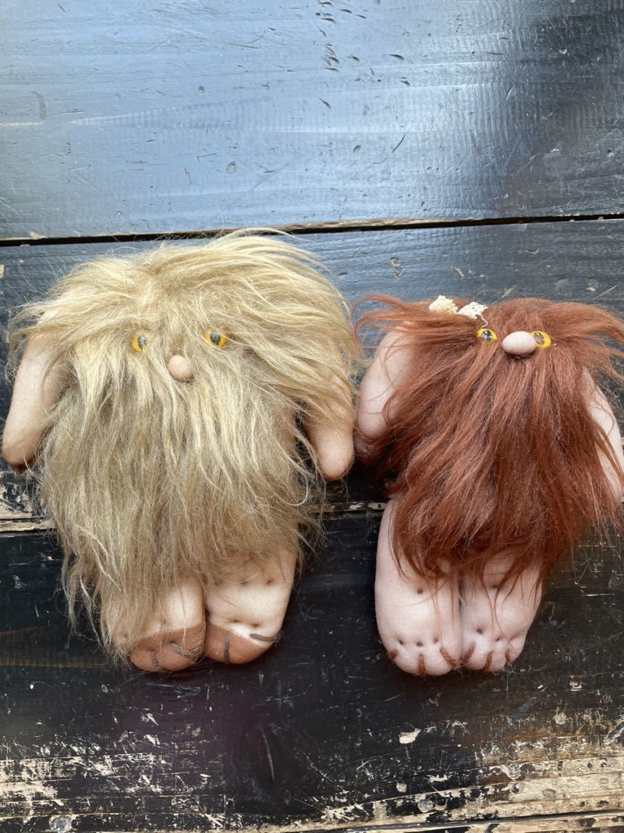 60s 70s ヴィンテージ　ドール　caveman モケモケ　ヌード　ヒッピー 70s 1970s 70年代 ギャグ ヌード エロ カップル 人形 ビンテージ
