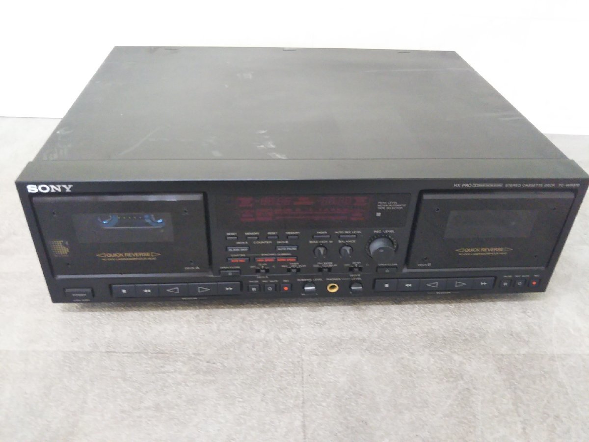 sony tc-wr870 ジャンク カセットデッキ sony tc-wr870 ジャンク