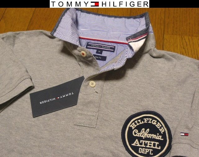 大人気，正規品 M US M位 超 限定SALE 2点送無料 トミーヒルフィガーUSA限定1点物 豪華カスタム 立体ワッペン刺繍 ポロシャツ 日本未発売 スリム(トミーヒルフィガー)｜売買されたオークション情報、yahooの商品 シャツ