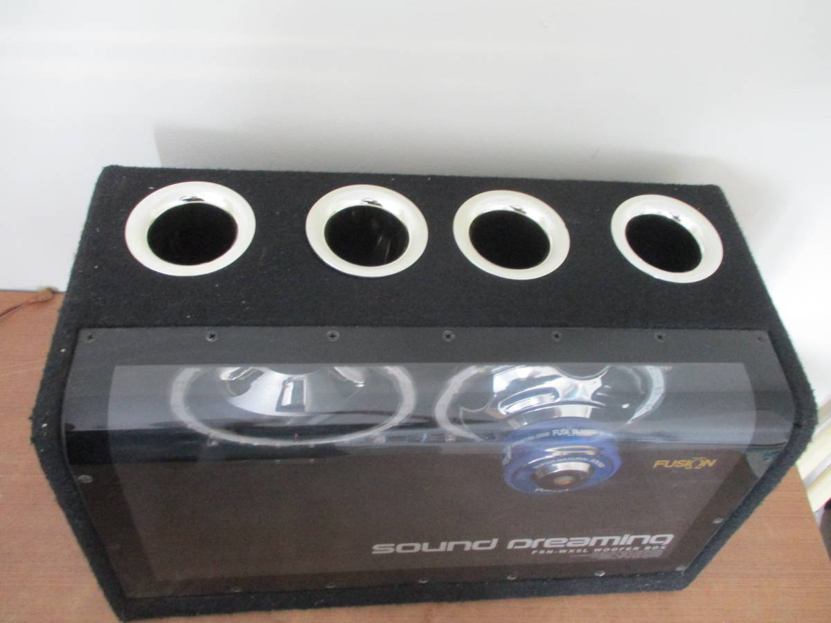 L421 現状品 FUSION FSN-WX5L WOOFER BOX Sound Dreaming ウーファー