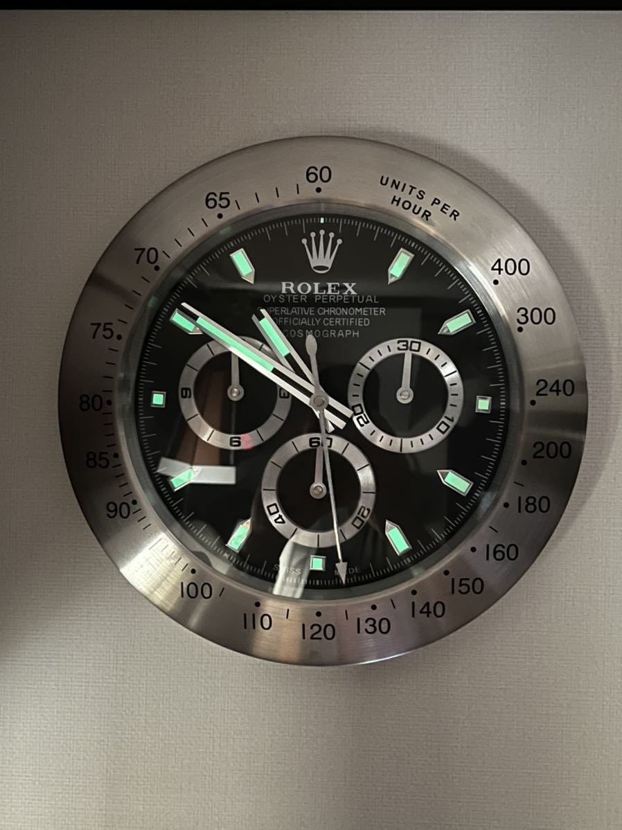 ロレックス デイトナ ROLEX OYSTER PERPETUAL 掛け時計(アナログ ロレックス デイトナ ROLEX OYSTER PERPETUAL 掛け時計(アナログ