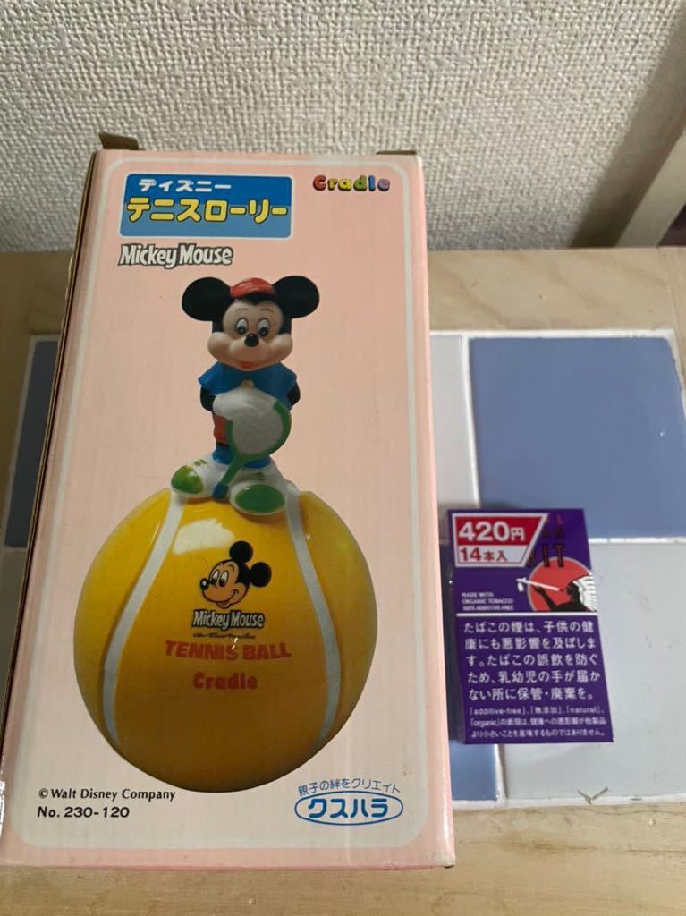 ディズニー テニスローリー 昭和レトロ アンティーク ミッキーマウス 