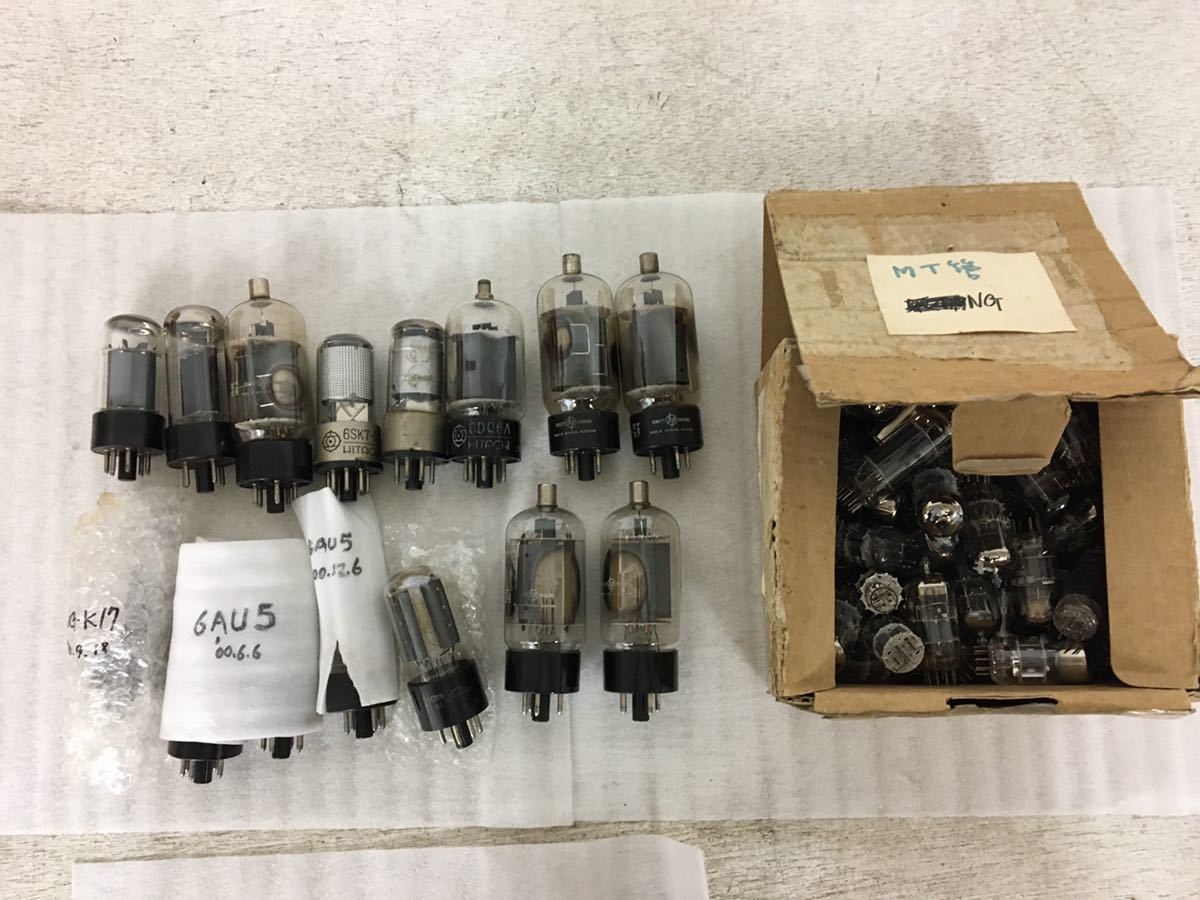 x0714-04☆真空管 パーツ 60点以上 hp / HITACHI / Toshiba 等 現状品