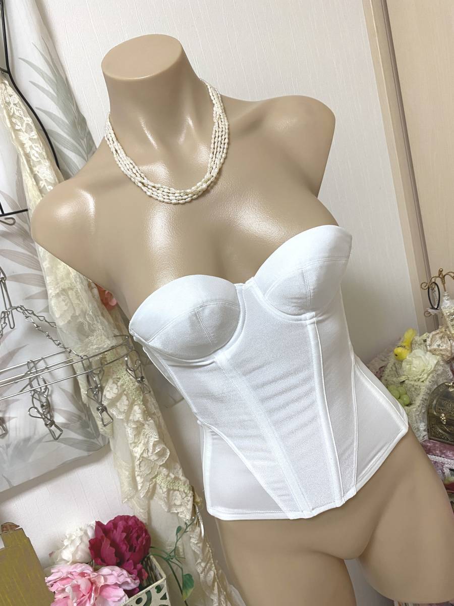 ホワイト レース コルセット ブライダルインナー ブライダルインナー