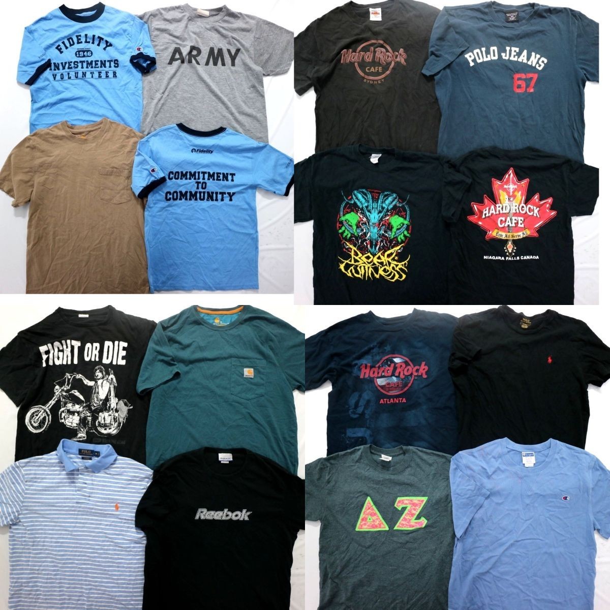  古着屋系 ブランドMIX Tシャツ set ラルフ CHAMPION 他 メンズS/M 16枚セット まとめ売り 古着卸 1円スタート 最落なし MH6201(文字、ロゴ)｜売買されたオークション情報、yahooの商品情報をアーカイ Mサイズ