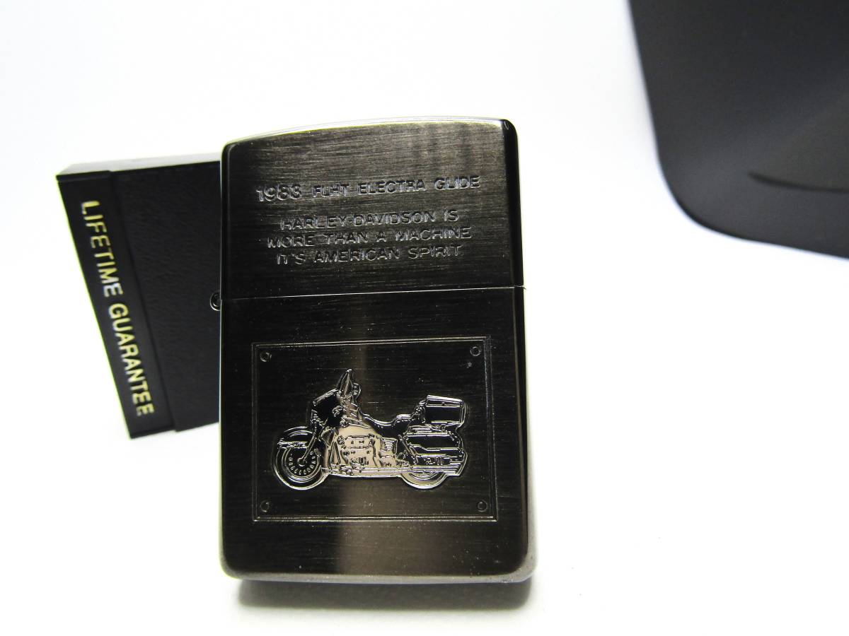 ハーレーダビッドソン Harley 1983 FLHT エレクトラグライド★zippoジッポ イタリックボトム １９９１年未使用
