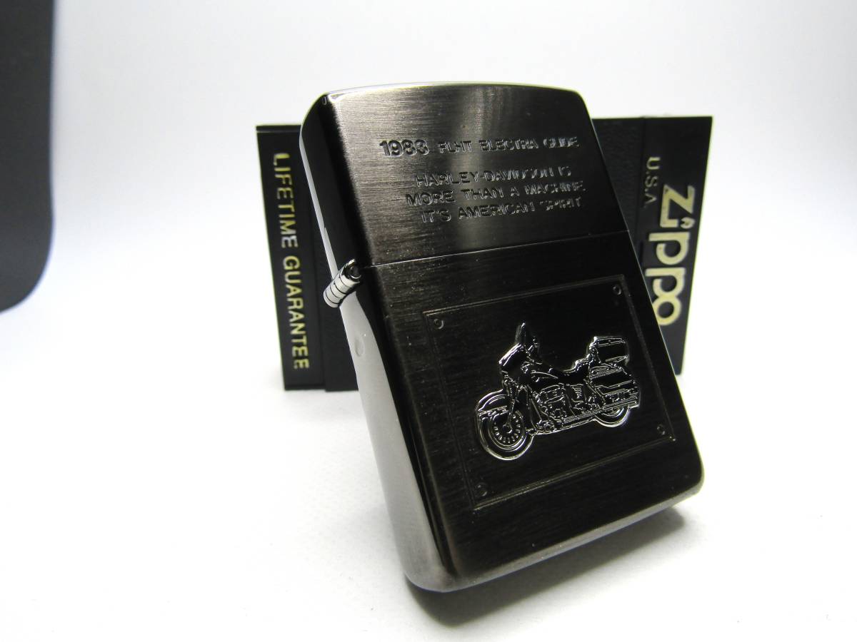 ハーレーダビッドソン Harley 1983 FLHT エレクトラグライド★zippoジッポ イタリックボトム １９９１年未使用
