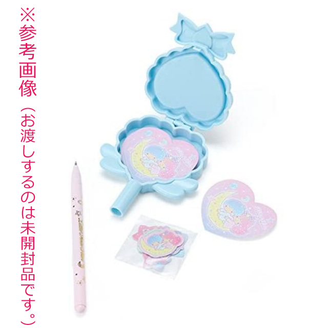 リトルツインスターズ ステッキみたいな ボールペン メモ シール 文具 