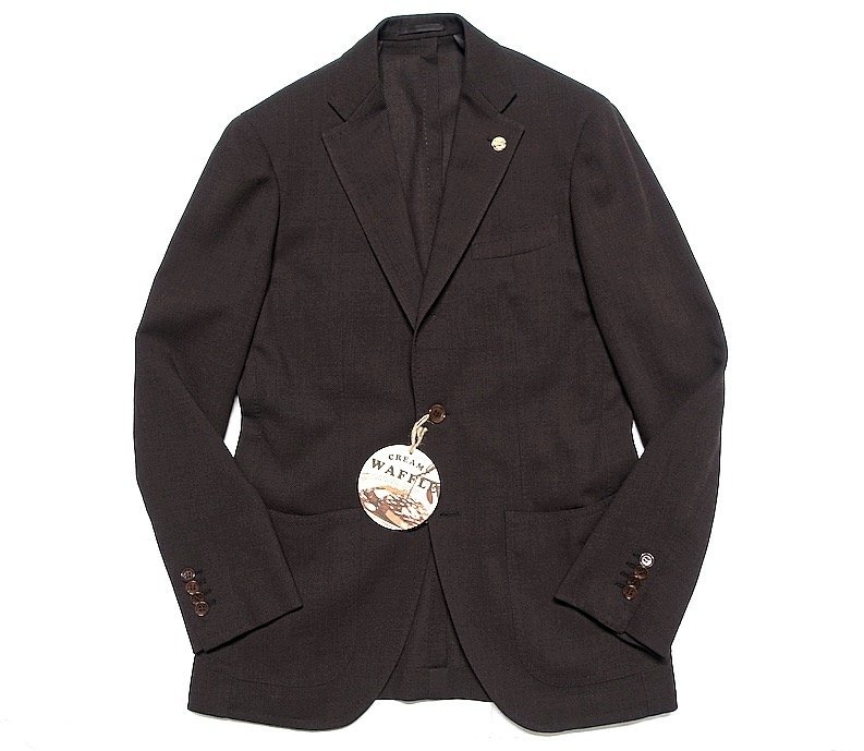 ラペルピン付 超美品 RING JACKET リングヂャケット CREAMY WAFFLE 