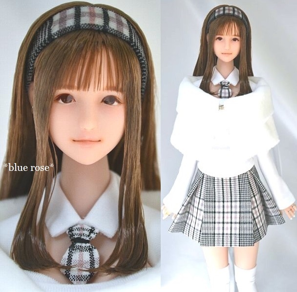 blue rose* 1/6カスタムドールヘッド ボディ本体 衣装 靴 フルセット