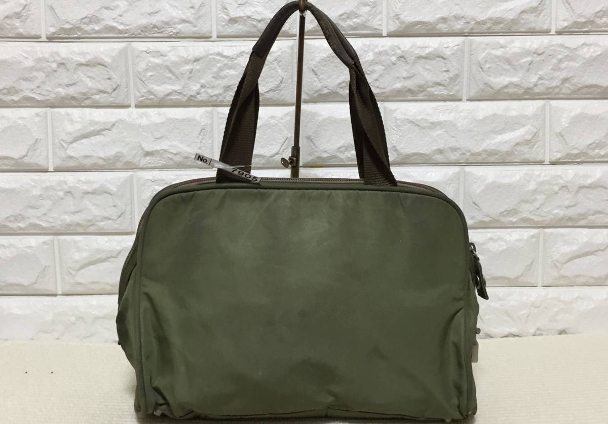no7905 PRADA プラダ イタリア製 レザー ナイロン ハンド トート