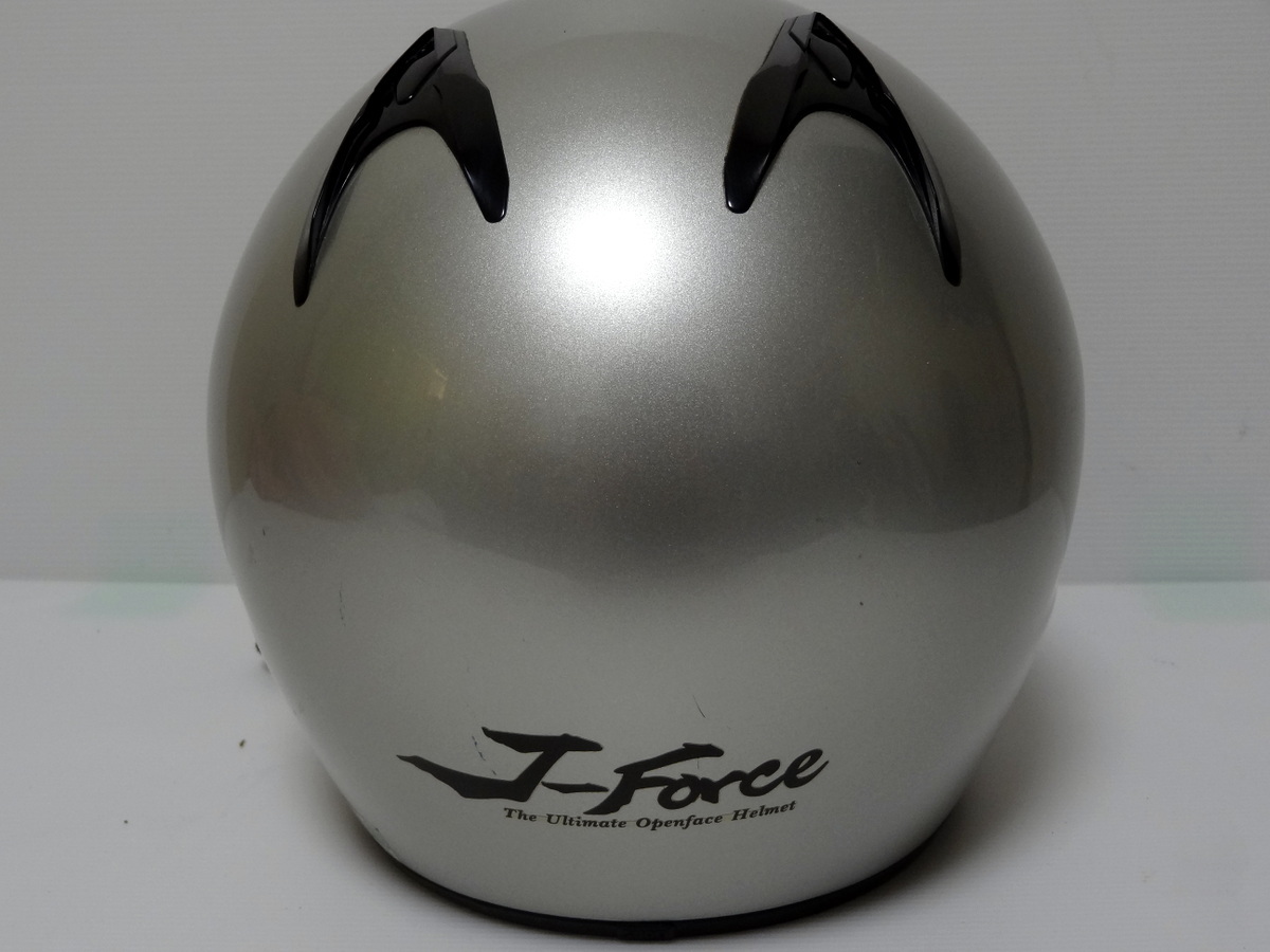 SHOEI ショウエイ ヘルメット J-Force XLサイズ シルバー 初期型 SHOEI/ショウエイ J-Force/Jフォース ジェットヘルメット XL/61-62cm