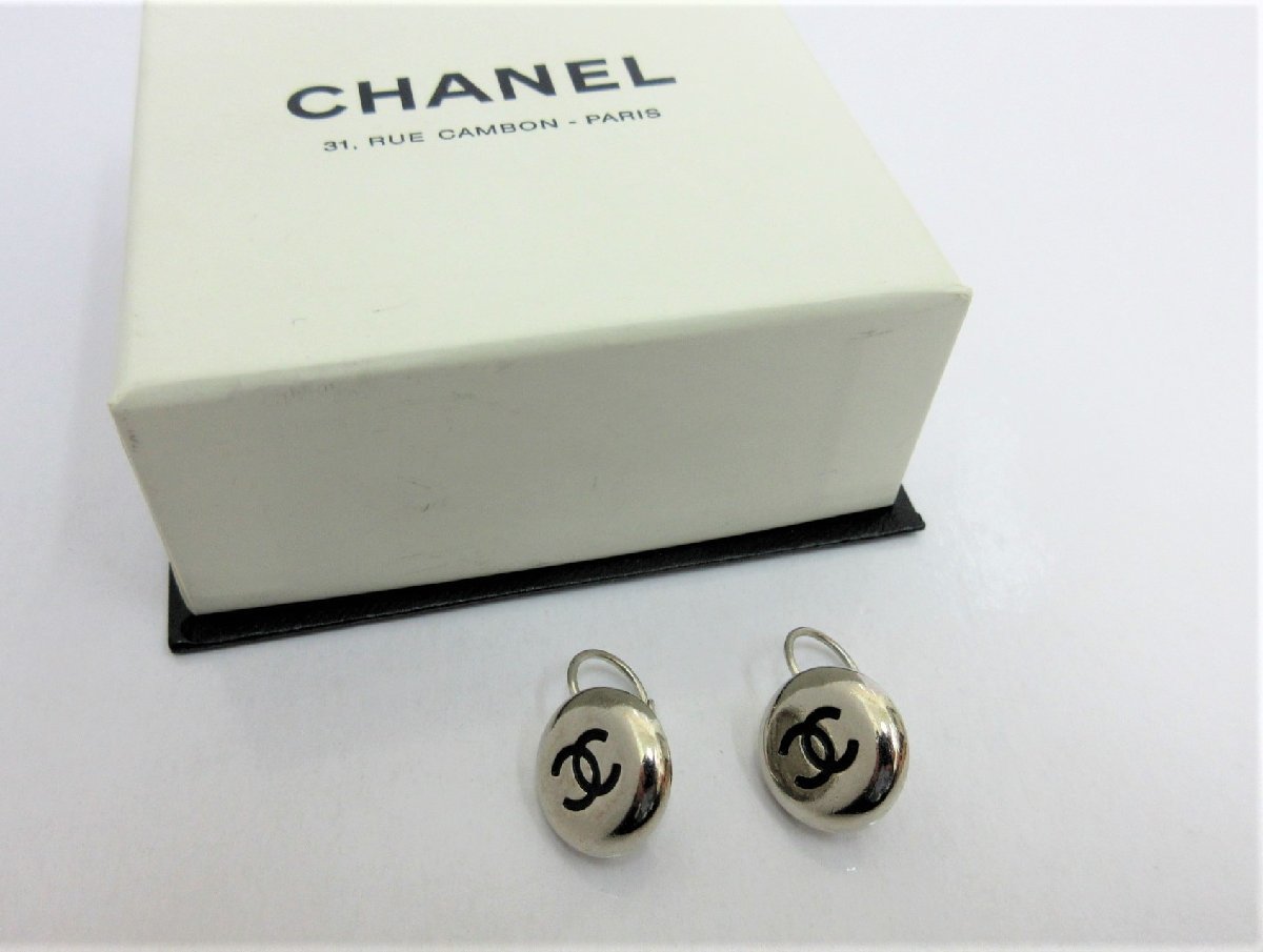シャネル 97A シルバー ココマーク CHANEL ピアス アクセサリー マーク 