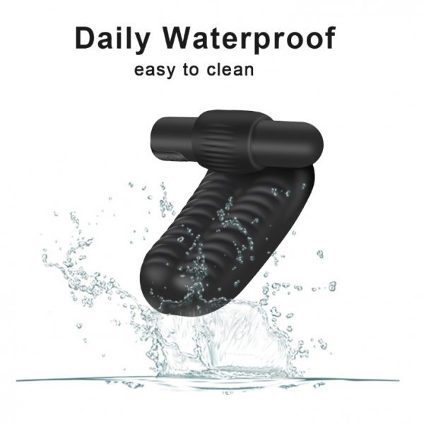 送料無料 新品 女性用 指 フィンガー 97mm 防水性能 USB充電式 電動マッサージ 電マ ピンクローター バイブ 黒★_5