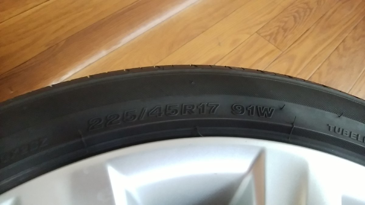 U#807 レクサス IS350 バージョンL DBA-GSE31 2013年 純正アルミホイール1本③ 225/45R17 7.5J レグノ 検索用:GES30 IS250 U#807 レクサス IS350 右リアドアスピーカー マークレビンソン バージョンＬ（2006年7月