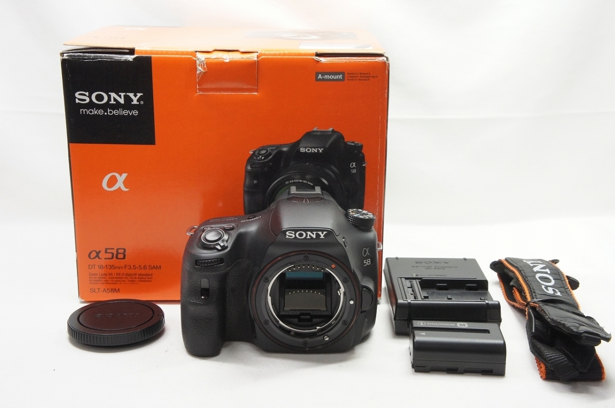 新作，HOT アルプスカメラ SONY ソニー &alpha;58 SLT-A58 ボディ デジタル一眼レフカメラ 元箱付 220717o(ソニー)｜売買されたオークション情報、yahooの商品情報をアーカイブ公開 - オークファン ソニー