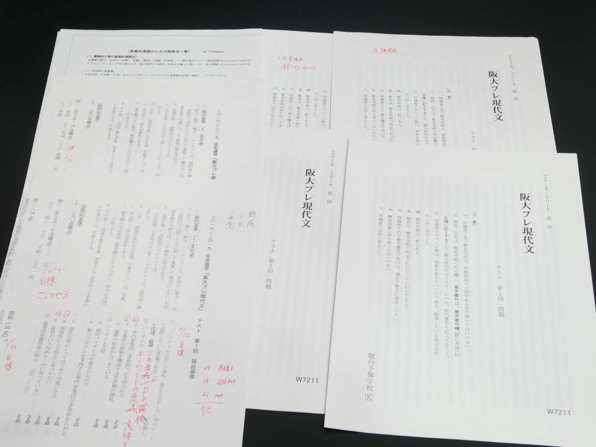 駿台 中野芳樹先生 18年度直前期 阪大プレ現代文 講義解説 駿台 鉄緑会