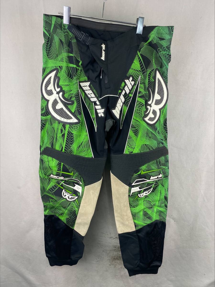 BERIK ベリック オフロードパンツ BLACK/GREEN 38サイズ 訳あり オフ