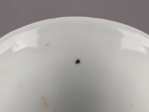 中国古玩 煎茶道具 大明成化年製 款 青華 唐物 煎茶碗