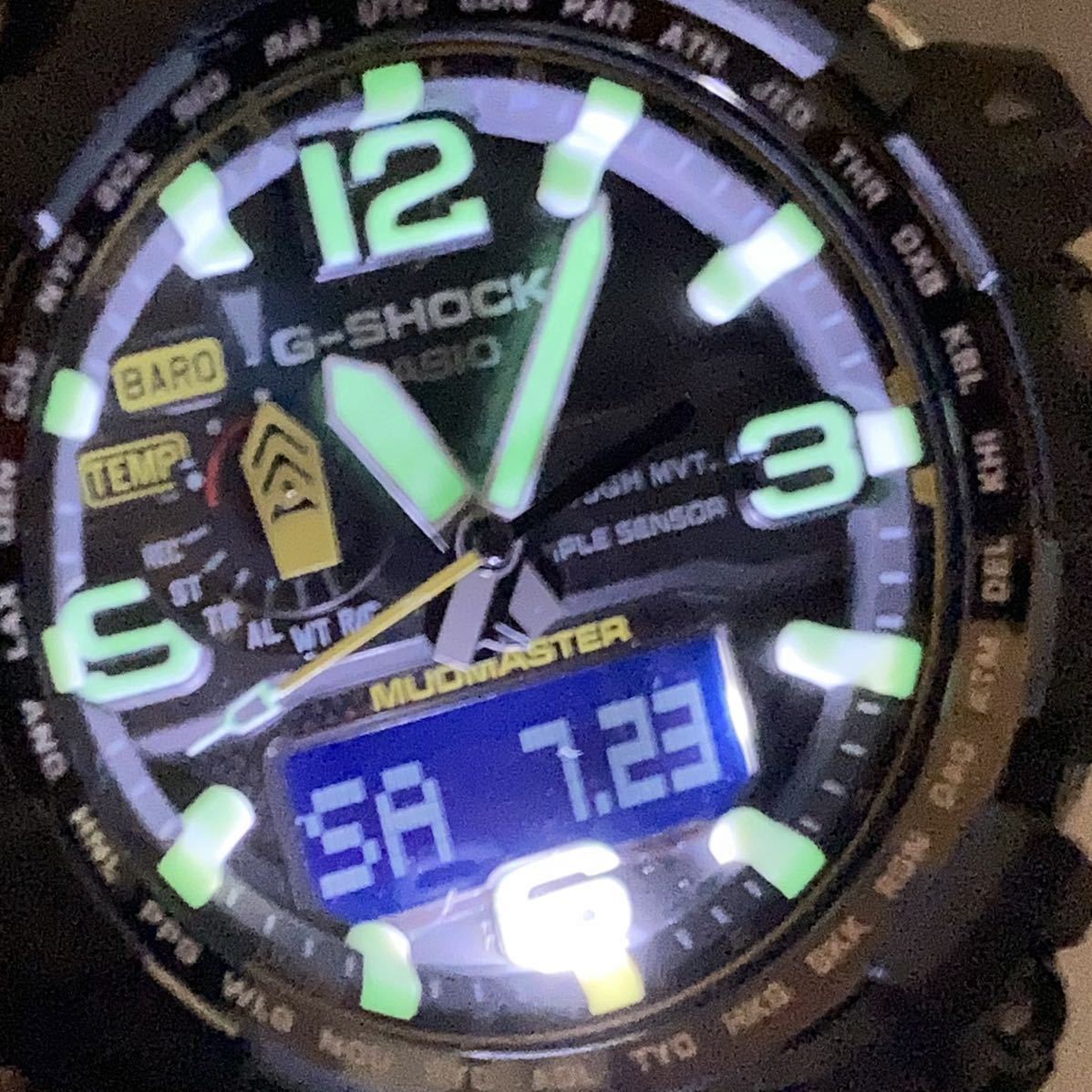 極美品 箱説付G-SHOCK GWG-1000-1A3JF MUDMASTERマッドマスター タフ 