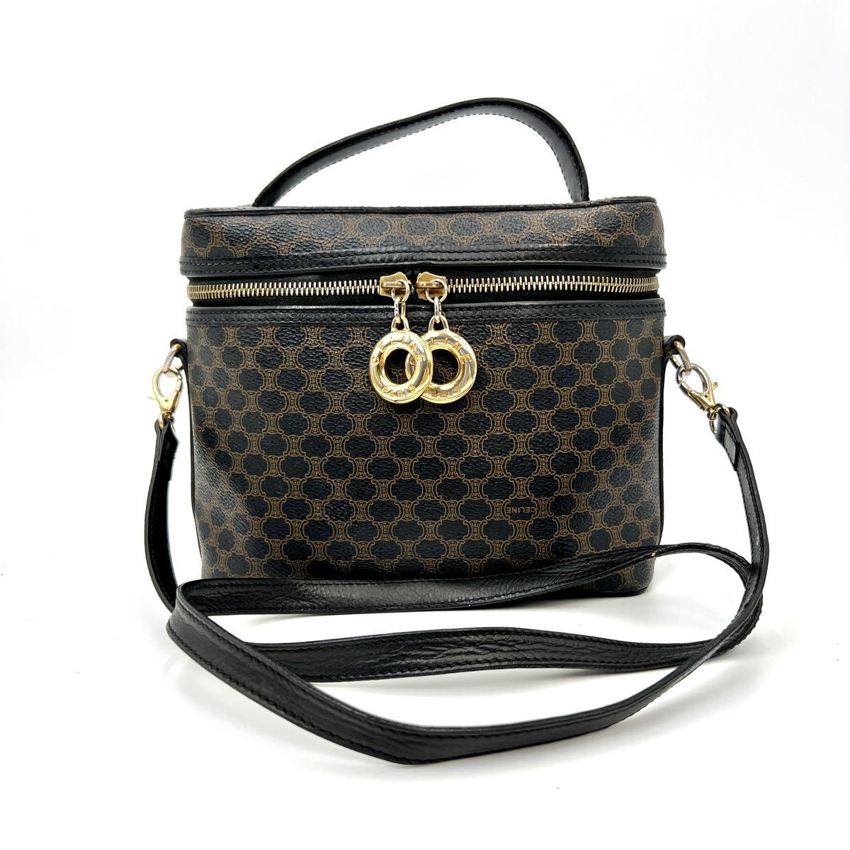 1円〜 CELINE セリーヌ ハンドバッグ バニティ 2WAY ショルダー付き