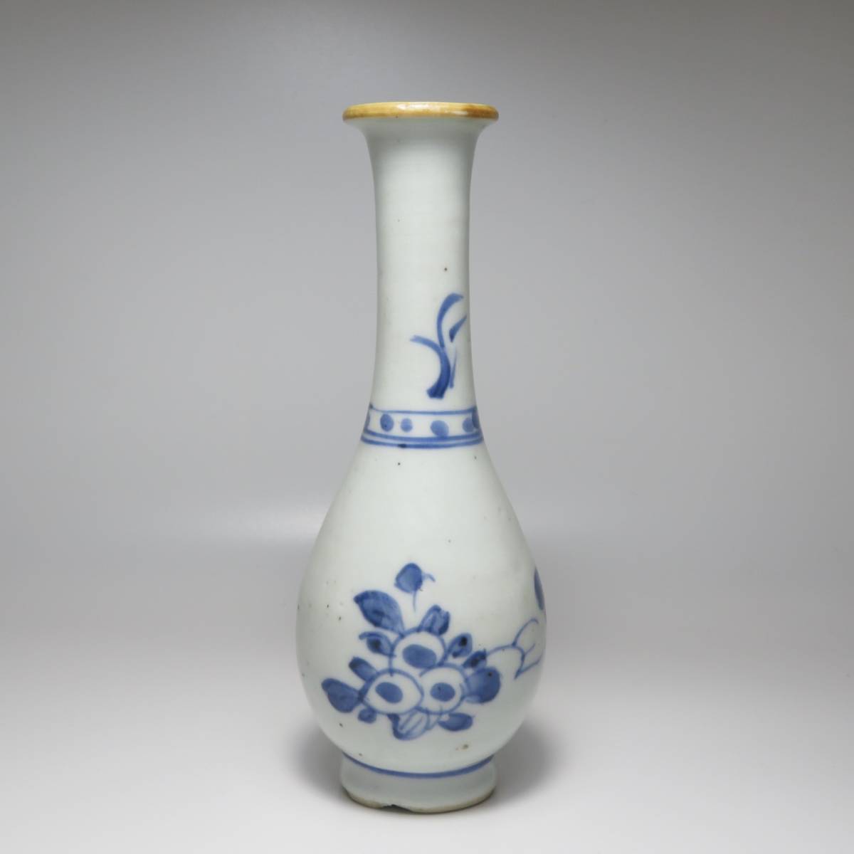 青花 中国 中国美術 清朝 染付 時代乾隆物 染付青花花草文 大