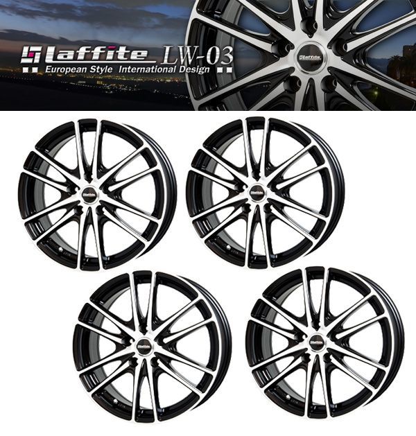 □bq662□(4)HOTSTUFF Laffite LW-03 ホイール 17x7.0J/5×114.3 □bq662□(4)HOTSTUFF Laffite LW-03 ホイール 17x7.0J/5×114.3