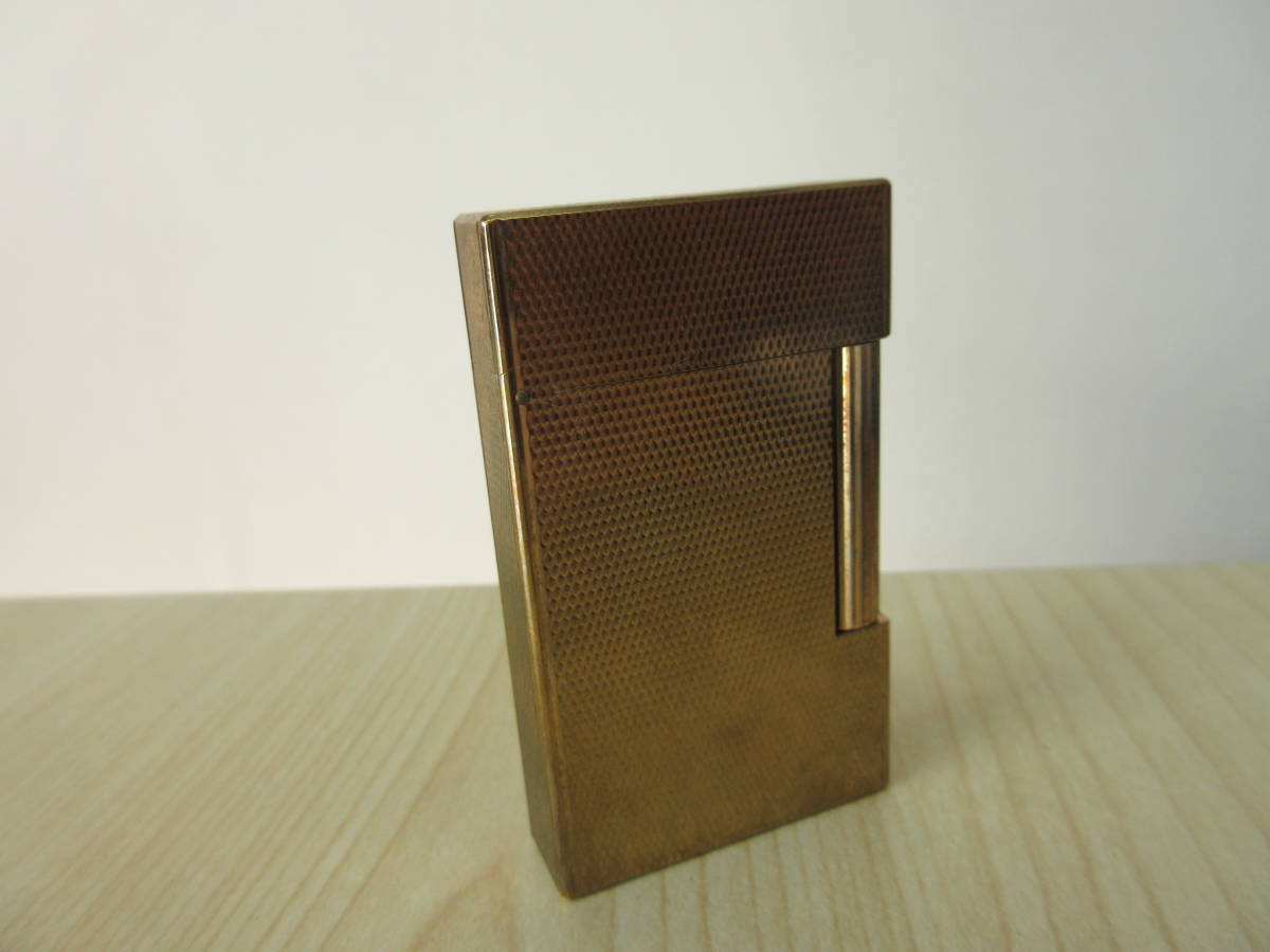 15922 中古 S.T Dupont デュポン ガスライター LINE2 ライン2 ゴールド 