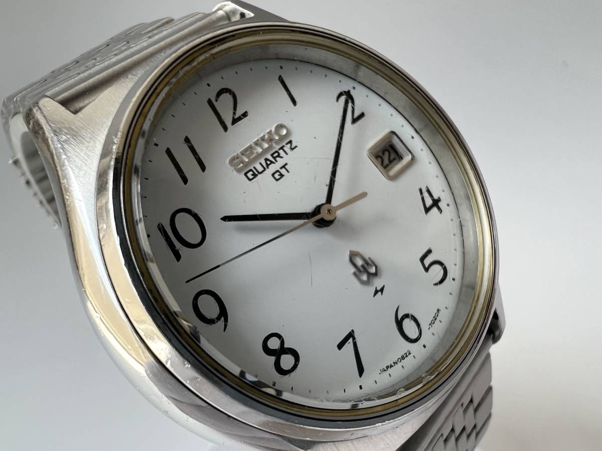 Y58稼働品 SEIKO セイコー QUARTZ QT 0822-7000-G クォーツ デイト 