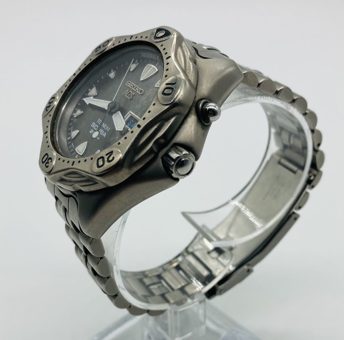 e32 必見！ SEIKO セイコー AGS TITANIUM SCUBA 200M スキューバ