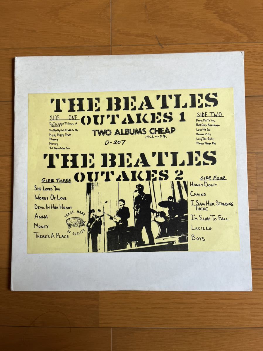 The Beatles Outakes 1 / Outakes 2 2LP TMOQレーベル レア 海賊盤