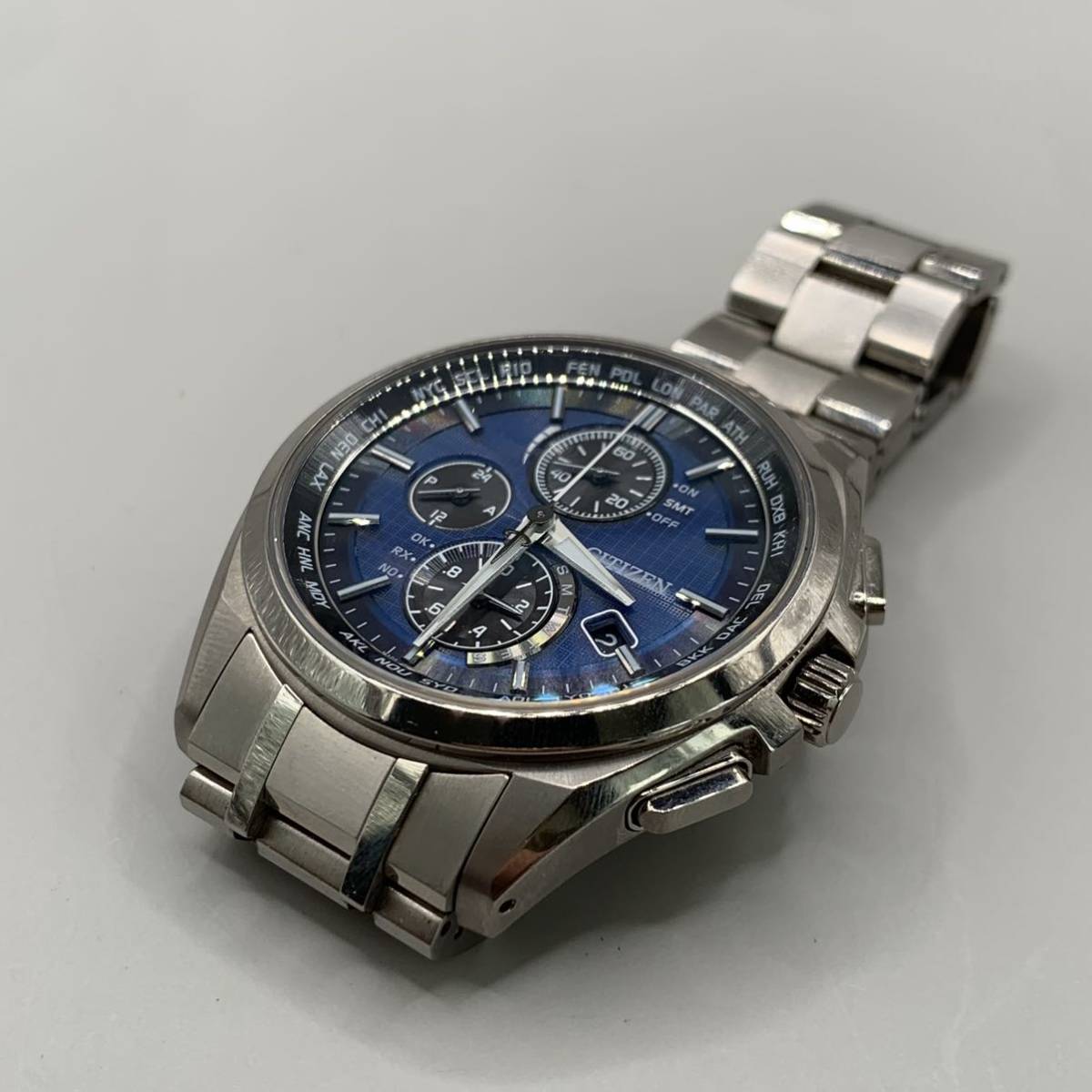 美品 CITIZEN ATTESA エコドライブ シチズン アテッサ H804-T018696 