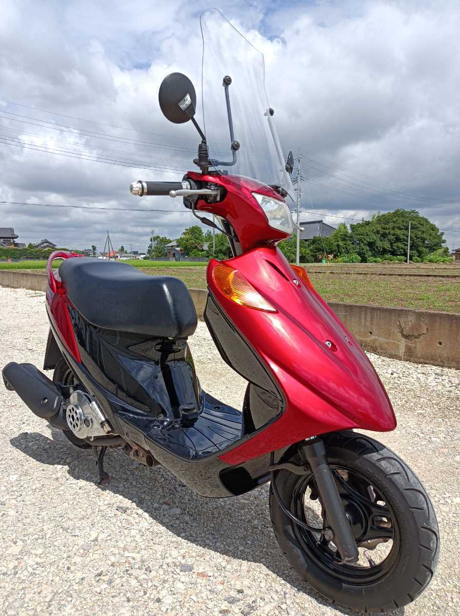 アドレスV125G CF46A ワインレッド リアスポイラー付 スクリーン付