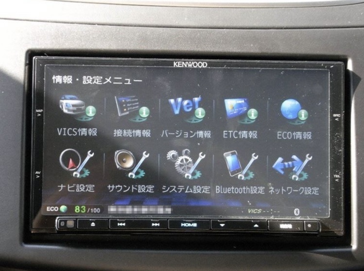 実動品】MDV-Z701 ケンウッド 彩速ナビ フルセグCD/SD/DVD/Bluetooth 