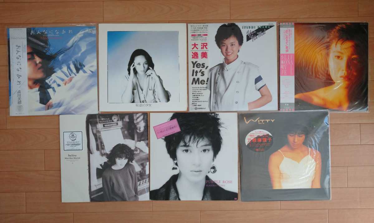 70〜80年代 女性アイドル シティ・ポップLPレコード23枚セット 帯付き 