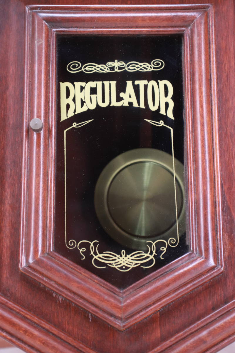 柱時計 REGULATOR TAKANO 振り子 ネジ巻 ジャンク 木製 レトロ 掛け時計 柱時計 アンティーク風 REGULATOR 中古 ジャンク品 振り子