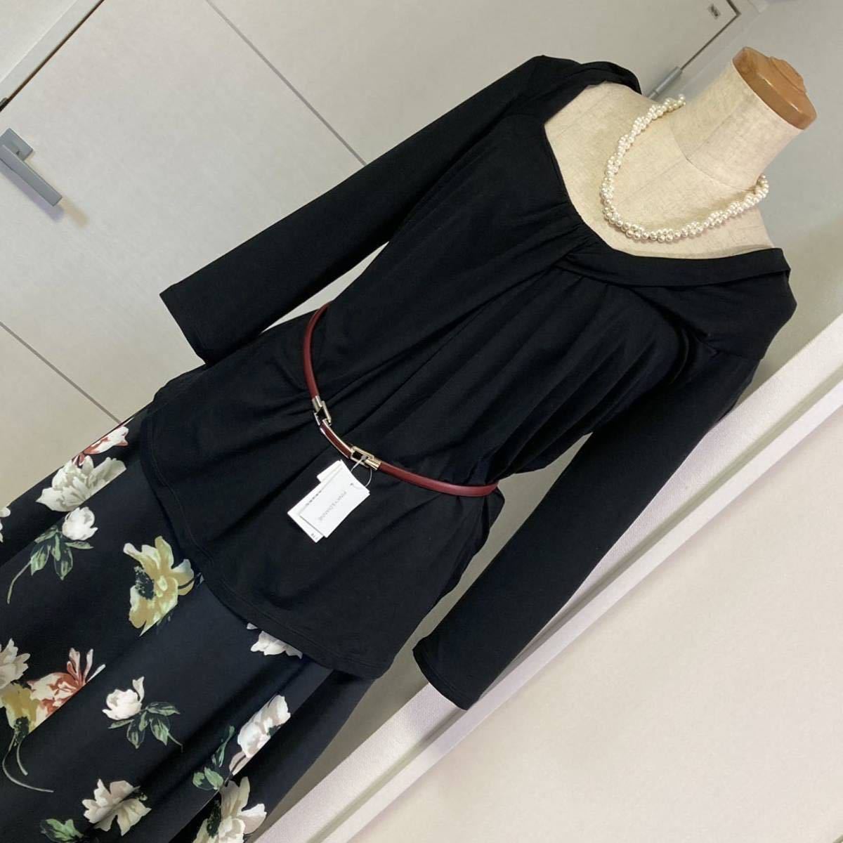 送料無料■新品♪マックスマーラ黒のカットソーＭサイズ