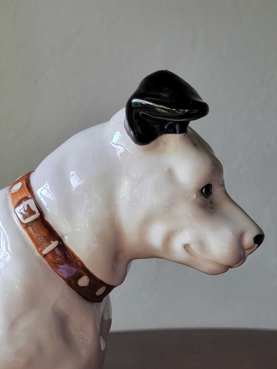 当時物 ニッパー Victor 犬 ビクター犬 陶器 大型 高さ約30cm