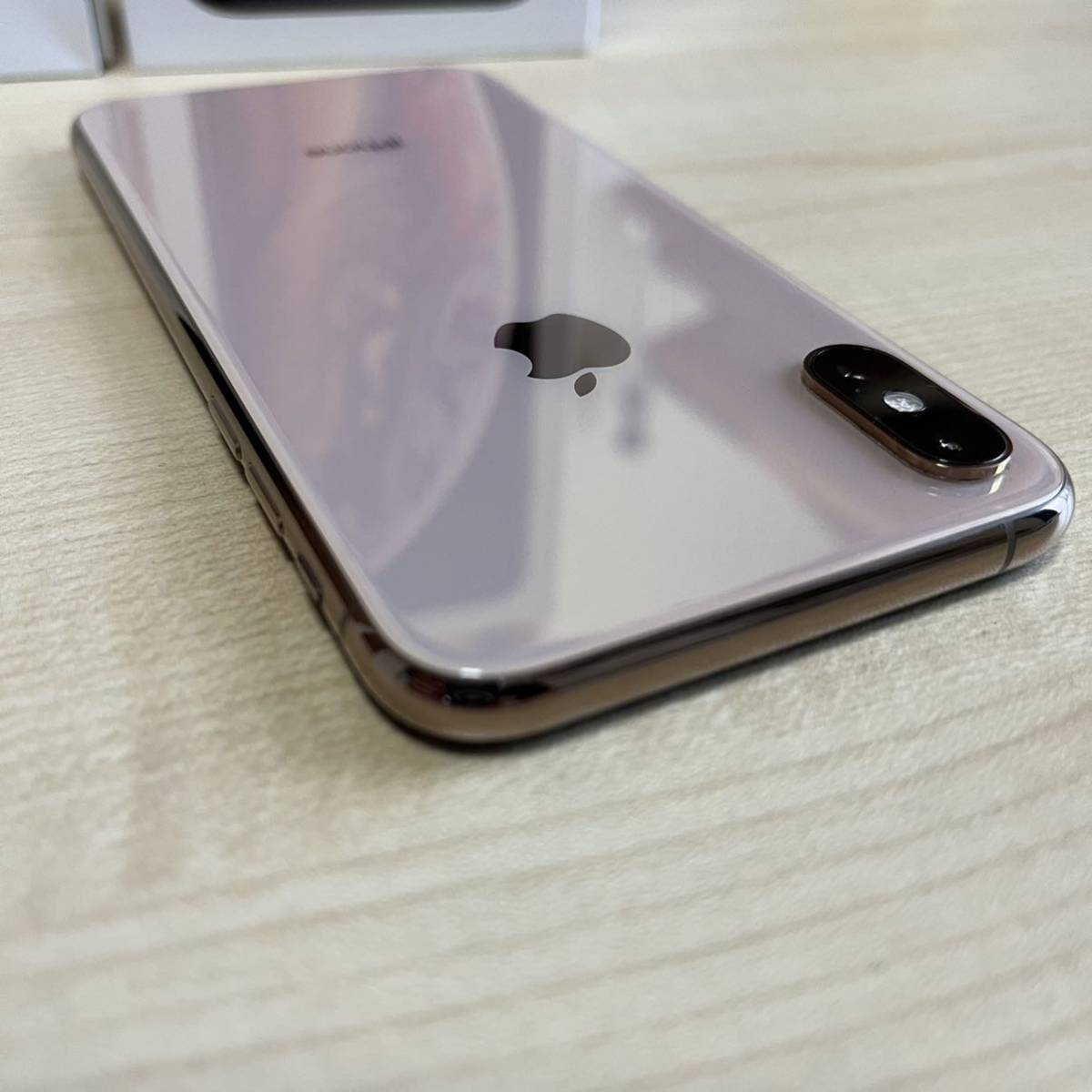 美品】Apple アップル iPhone アイフォン XS 64GBゴールド SIMロック無 