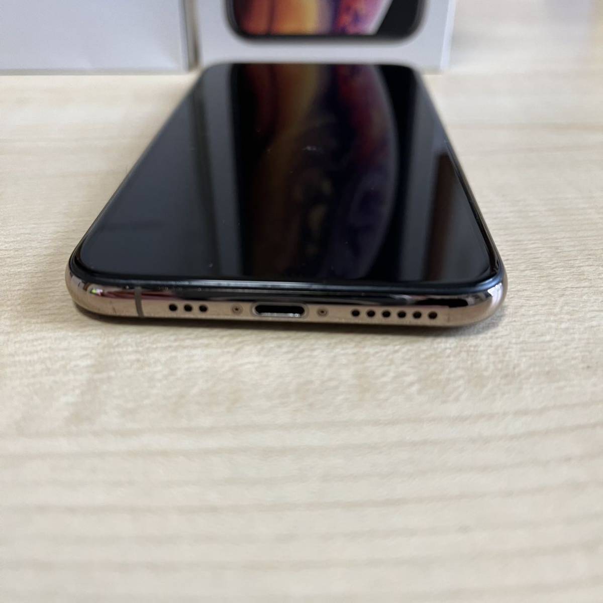 美品】Apple アップル iPhone アイフォン XS 64GBゴールド SIMロック無 
