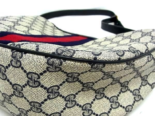 GUCCI ヴィンテージ 1円 グッチ オールドグッチ Yahoo!オークション GG柄 | バッグ レザー オールド シェリーライン クロスボディ シェリー PVC ショルダー