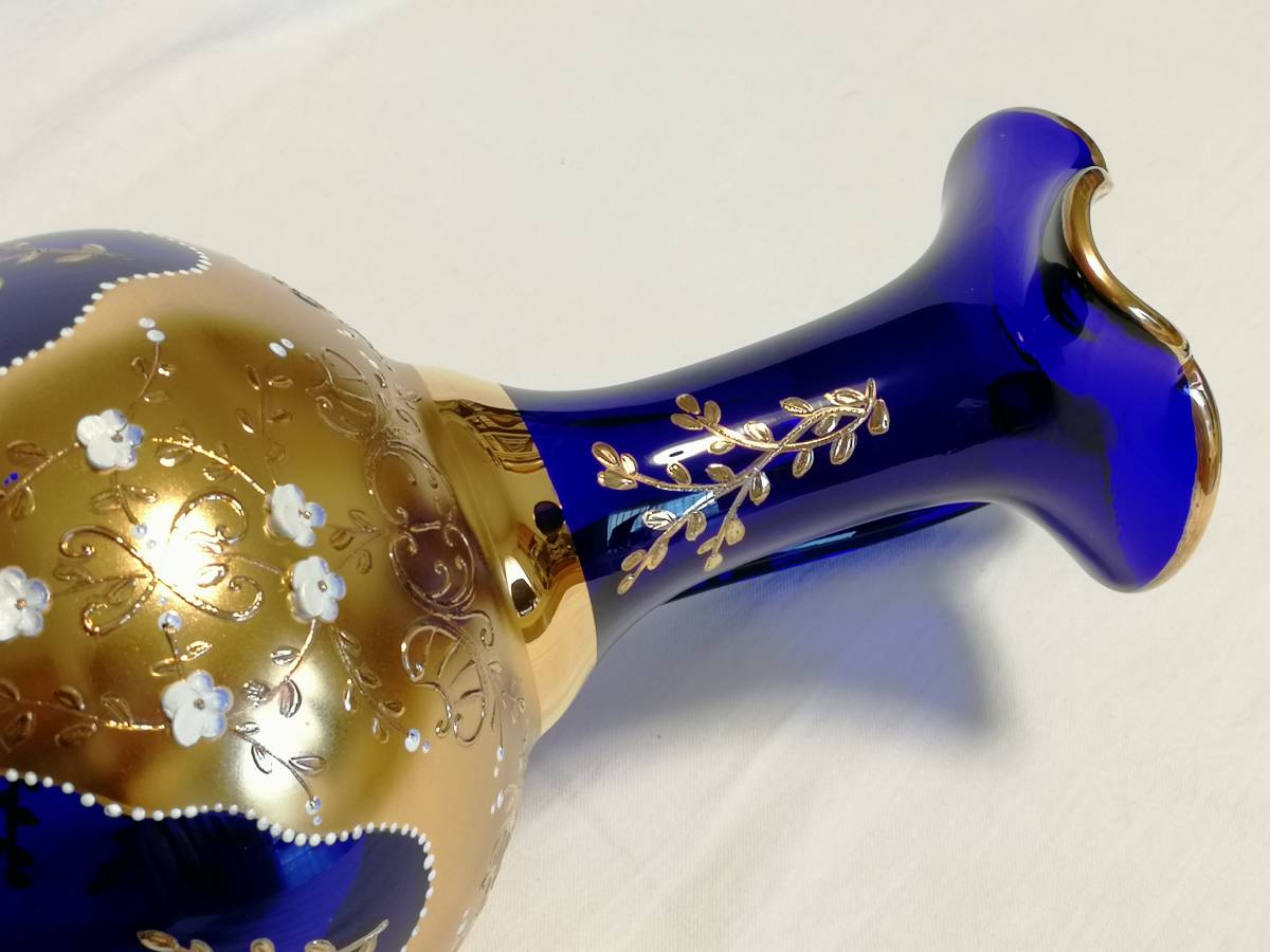 MURANO GLASS ムラノ 金彩 レッド 水差し ピッチャー