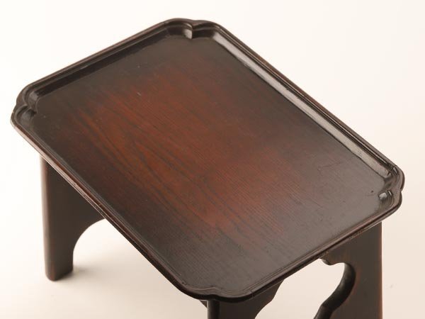 流】朝鮮美術 李朝家具 木造 膳 小盤 羅州盤 ソバン TF969(木工、竹