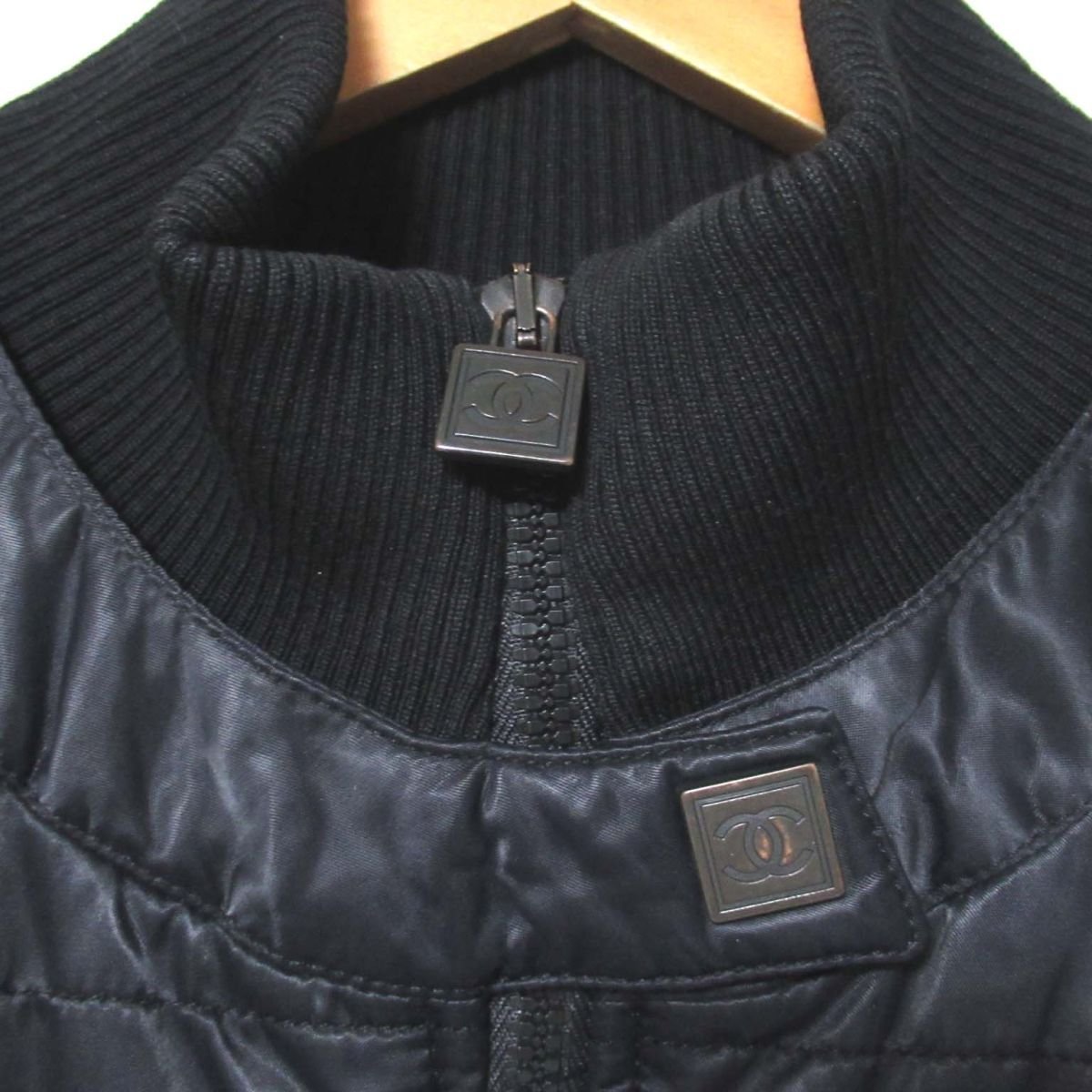 シャネル CHANEL スポーツライン 06A ジップアップ スポーツ ジャケットの通販 0 ココマーク 正規品 ヴィンテージ P29214V14904 ウール アルパカ混 ZIP 返品可CHANEL