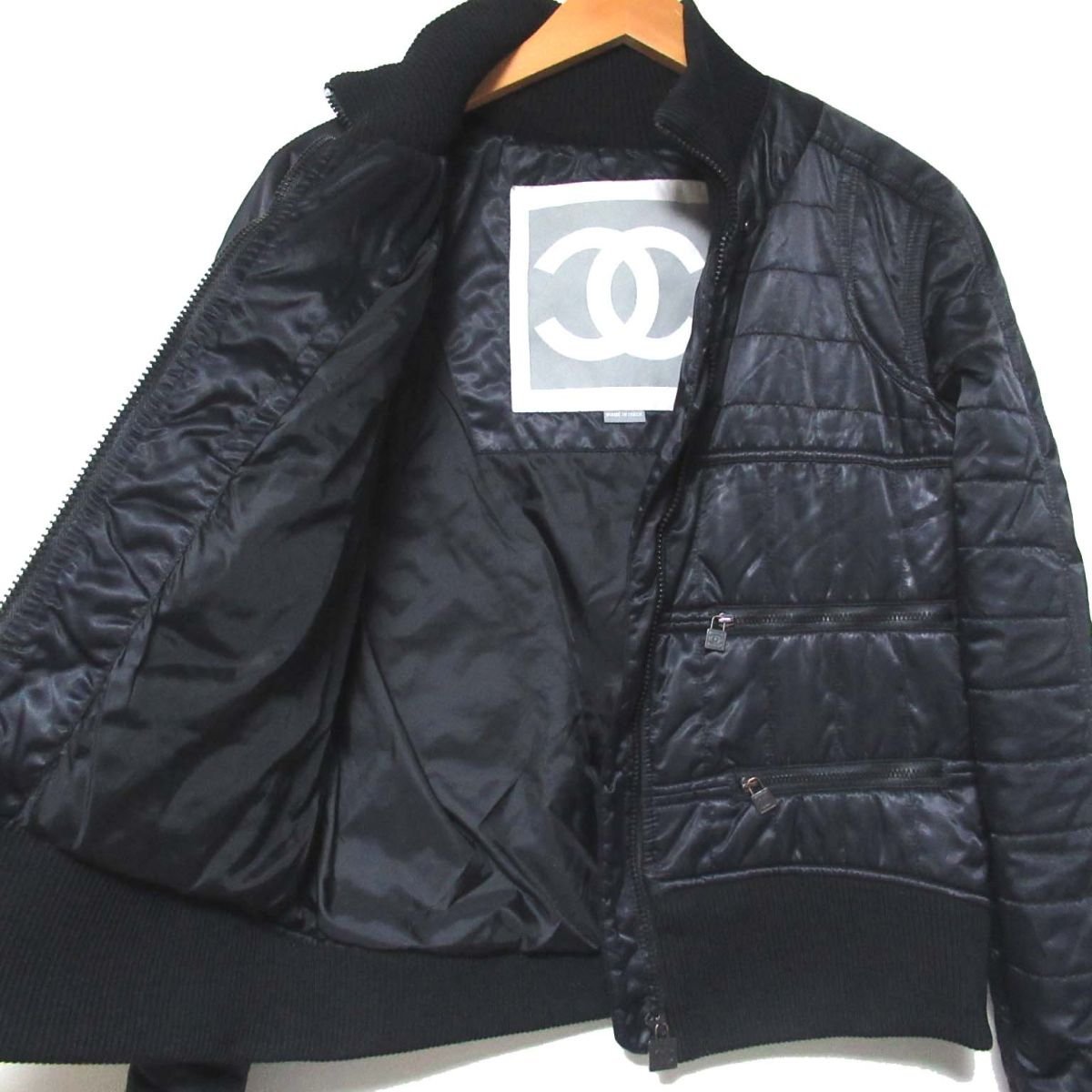 シャネル CHANEL スポーツライン 06A ジップアップ スポーツ ジャケットの通販 0 ココマーク 正規品 ヴィンテージ P29214V14904 ウール アルパカ混 ZIP 返品可CHANEL