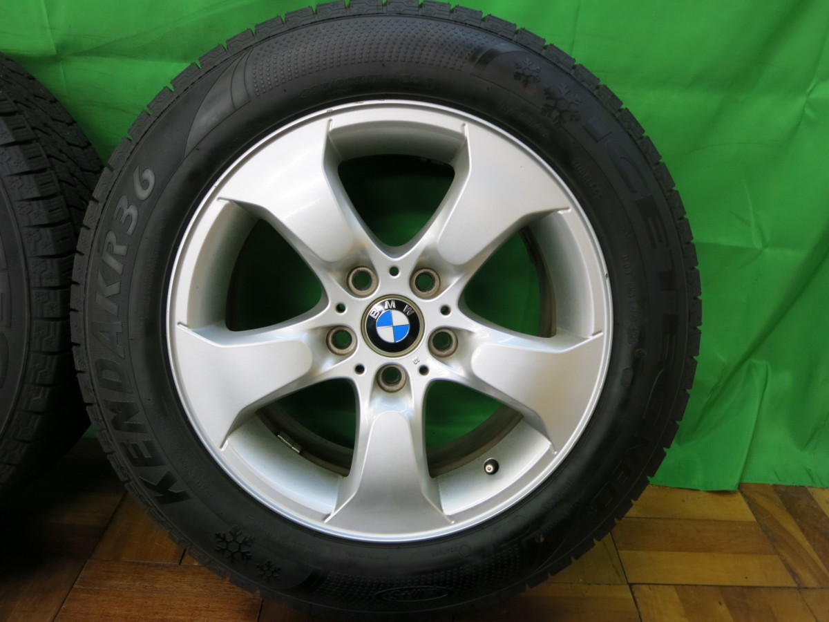 超バリ溝！21年！ほぼ10分☆BMW X3 E83 純正 225/60R17 スタッドレス 