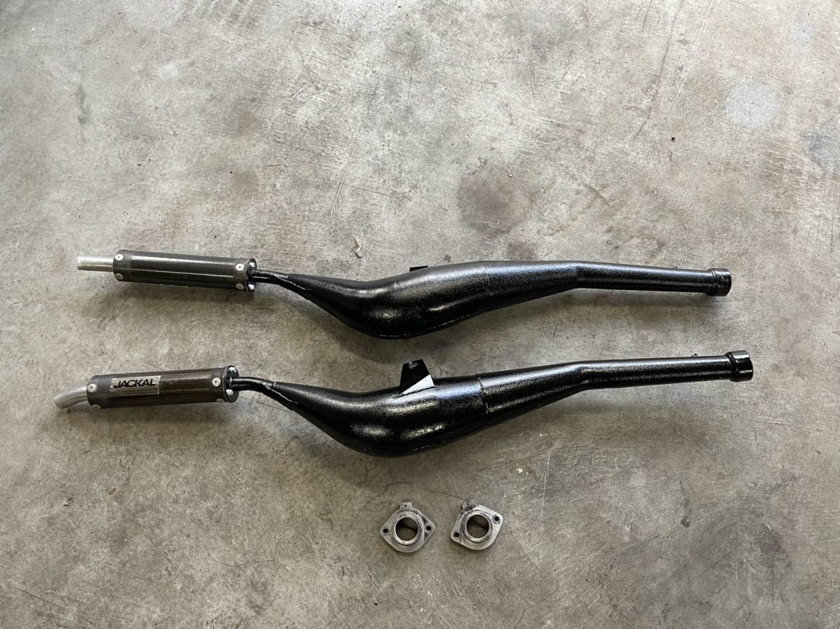 3MA TZR250 後方排気 SP忠夫 ジャッカルチャンバー 当時物(マフラー 