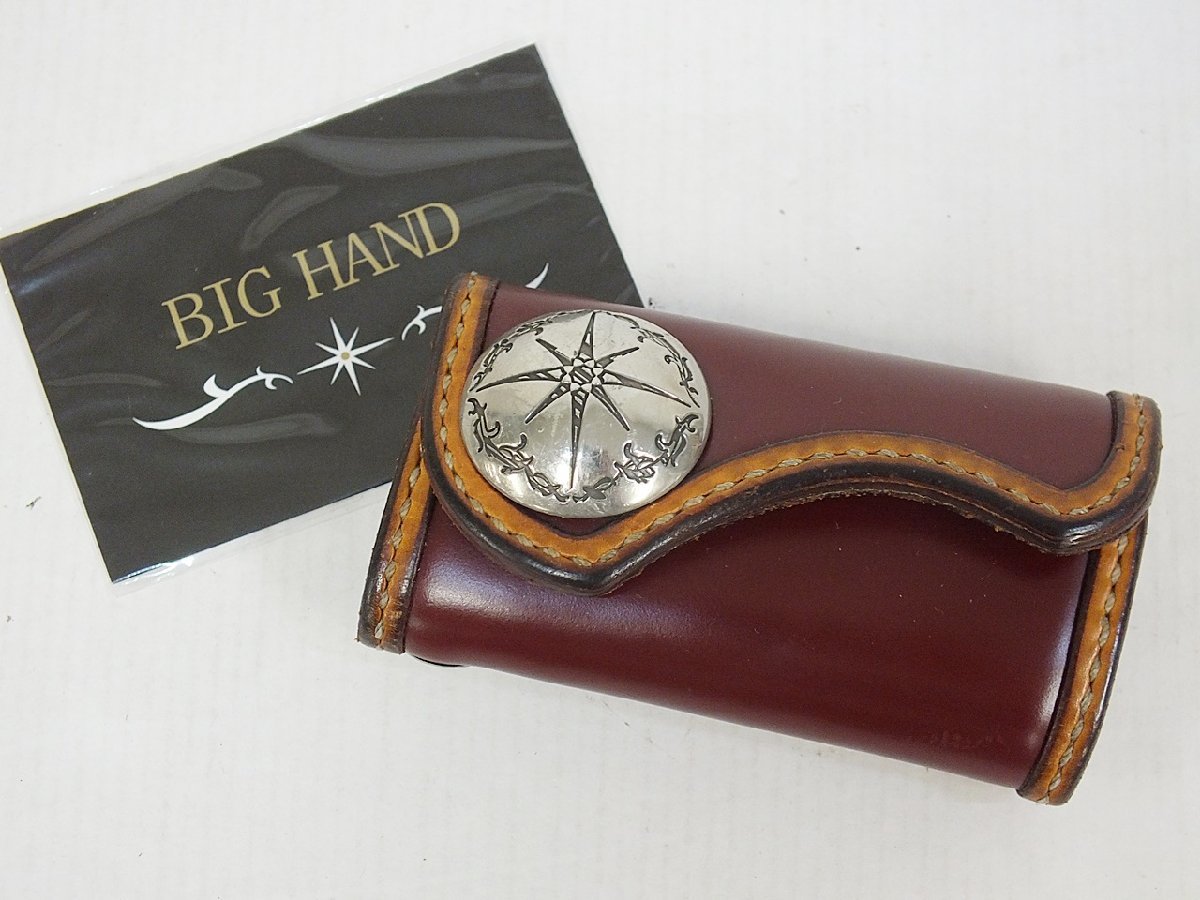 低価 19B-48-056 BIG HAND ビッグハンド コードバン キーケース 赤茶(キーケース)｜売買されたオークション情報、yahooの商品情報をアーカイブ公開 - オークファン キーケース